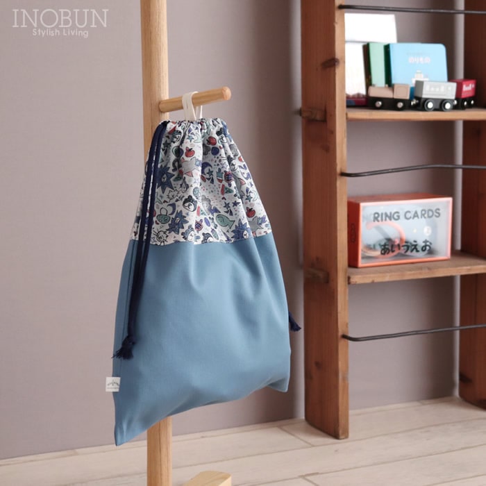 リバティ LIBERTY 入園入学 お着替え入れ 体操服バッグ Odette ブルー