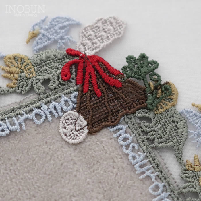 完売】近沢レース店 恐竜 グレージュ 10月 シーズンタオルハンカチ