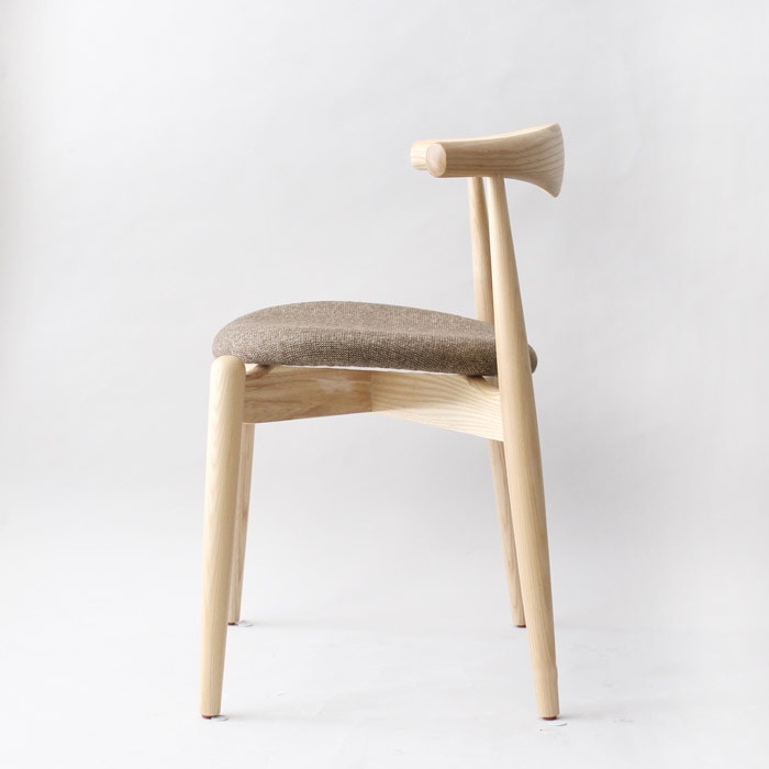 ハンス・ウェグナー エルボチェア ラウンド ファブリック ナチュラル