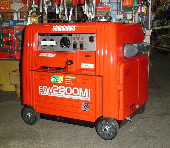 新ダイワ EGW2800MI ガソリンエンジン 発電機兼用溶接機 3.2mm溶接棒