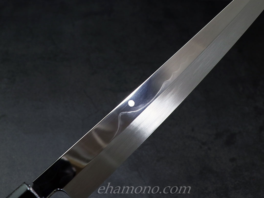 堺孝行 富嶽 剣型柳刃 白二鋼本焼 鏡面300