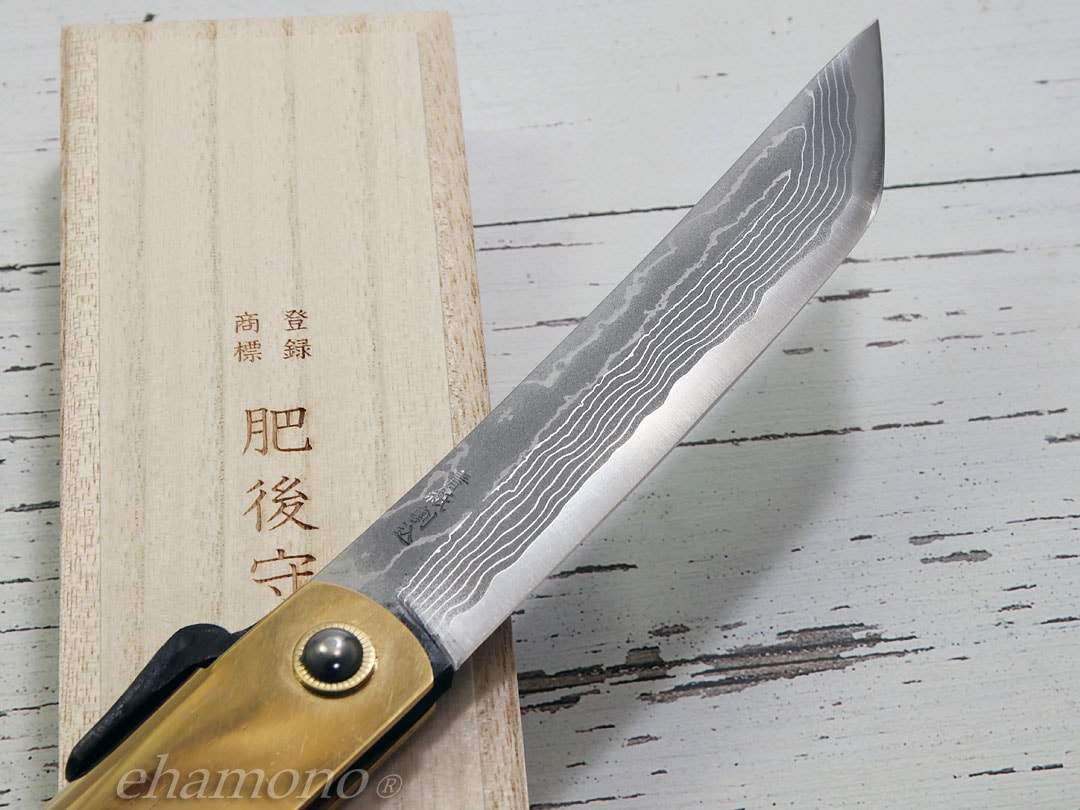 限定品】かね駒 肥後守 特選青紙割込5寸 ジャンボ 多層鋼 剣型