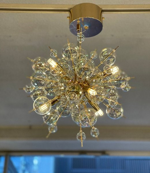 バブルシャンデリア「BALLON mini-バロンミニ」LED6灯 ゴールド