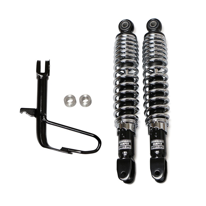 PCX JK05 PCX160 KF47 ローダウンキット(黒ボディ/メッキスプリング