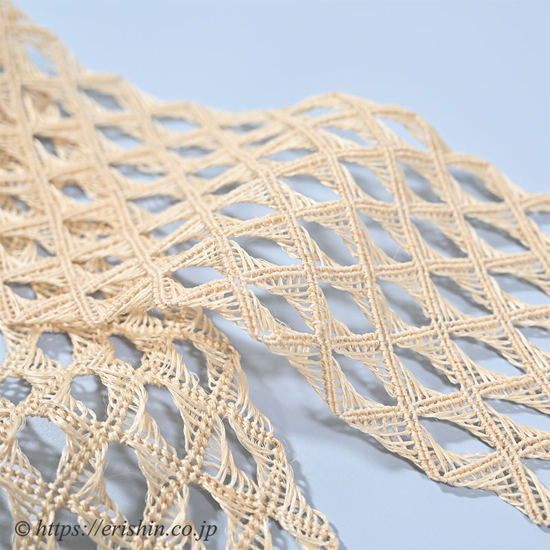 誉田屋源兵衛 半幅帯（芭蕉角繋/生成色）誉田屋源兵衛『着物・呉服えり新』