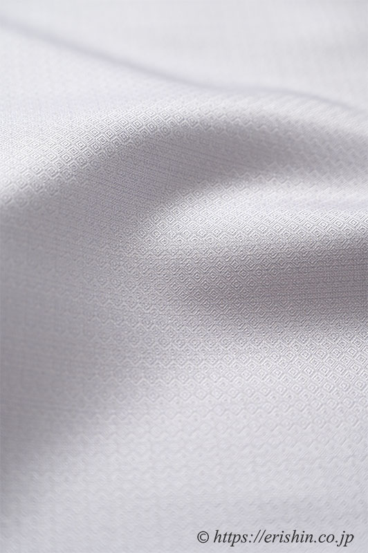 下井伸彦 下井紬/無地まるまなこ（淡藤色）下井伸彦『着物・呉服えり新』