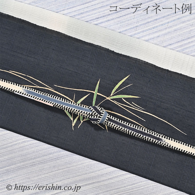 染名古屋帯（空を仰ぐ白鷺/本糊糸目友禅）[夏・単衣向]『着物・呉服