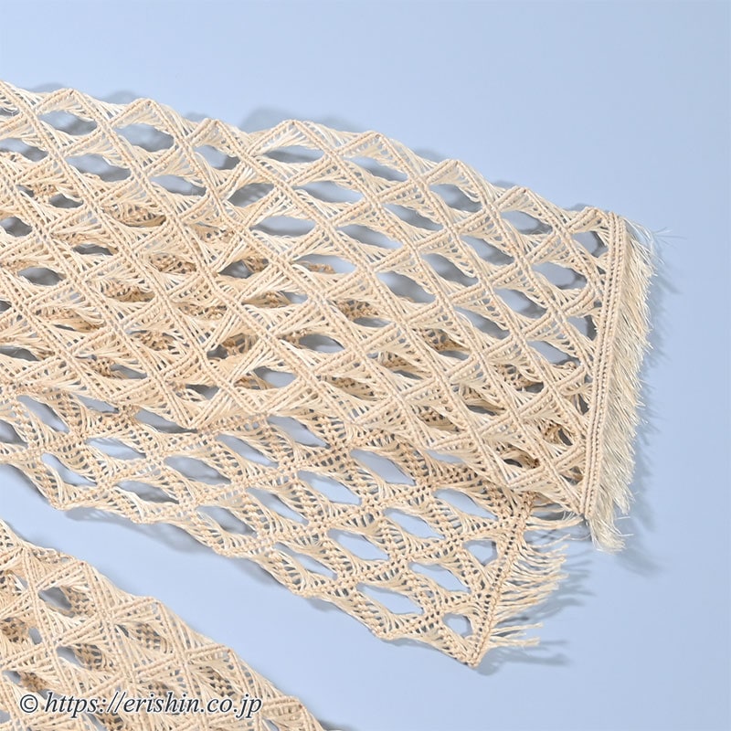 誉田屋源兵衛 半幅帯（芭蕉角繋/生成色）誉田屋源兵衛『着物・呉服えり新』