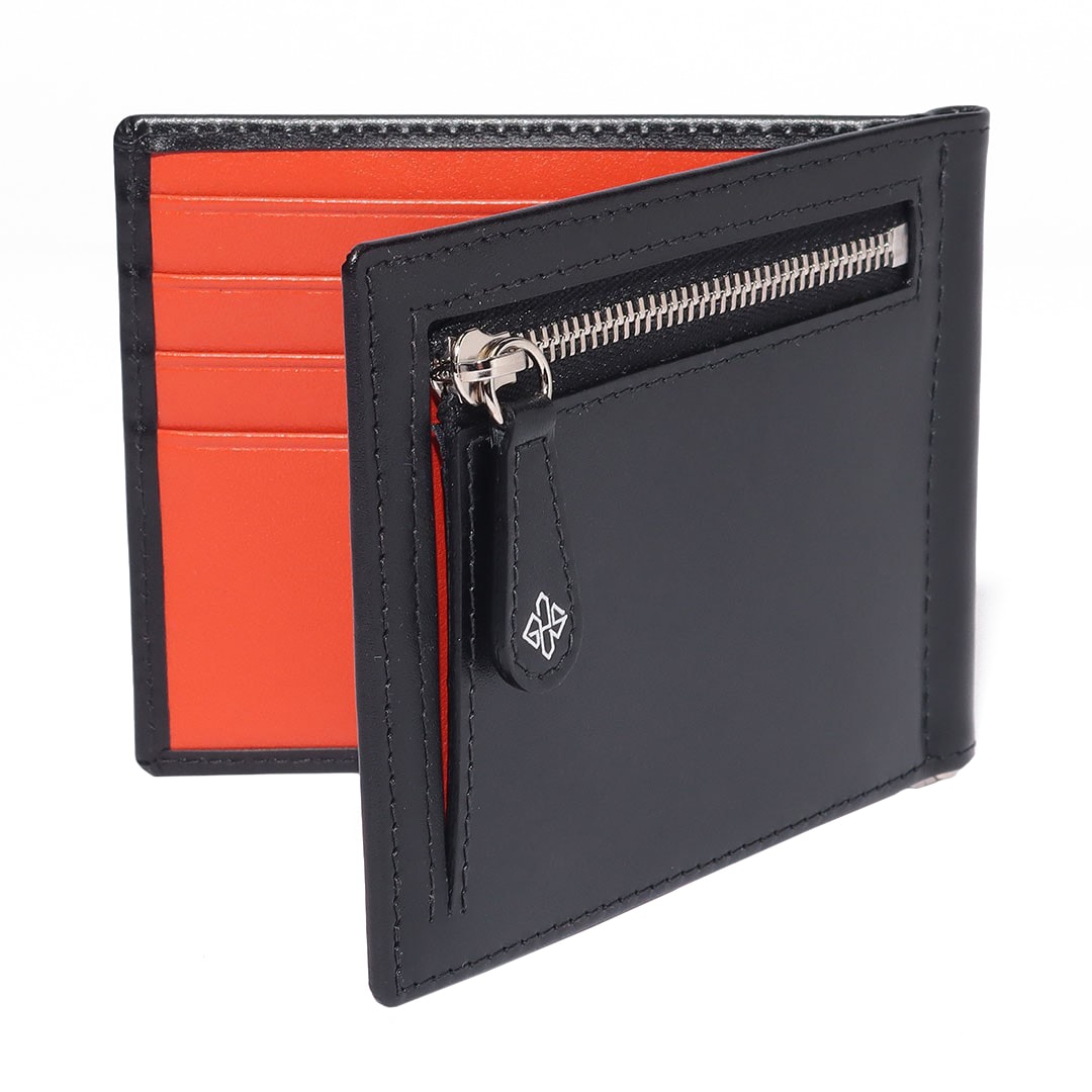 ST】 MONEY CLIP WITH ZIP | WALLETS & PURSES | ETTINGER LONDON