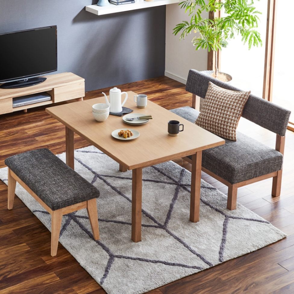 幅120/高さ65] ダイニングテーブル ホワイトオーク （ MY 120 LD