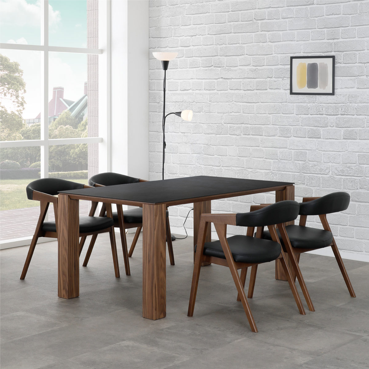 幅180］ ダイニングテーブル セラミック テーブル 180cm 北欧 白 黒