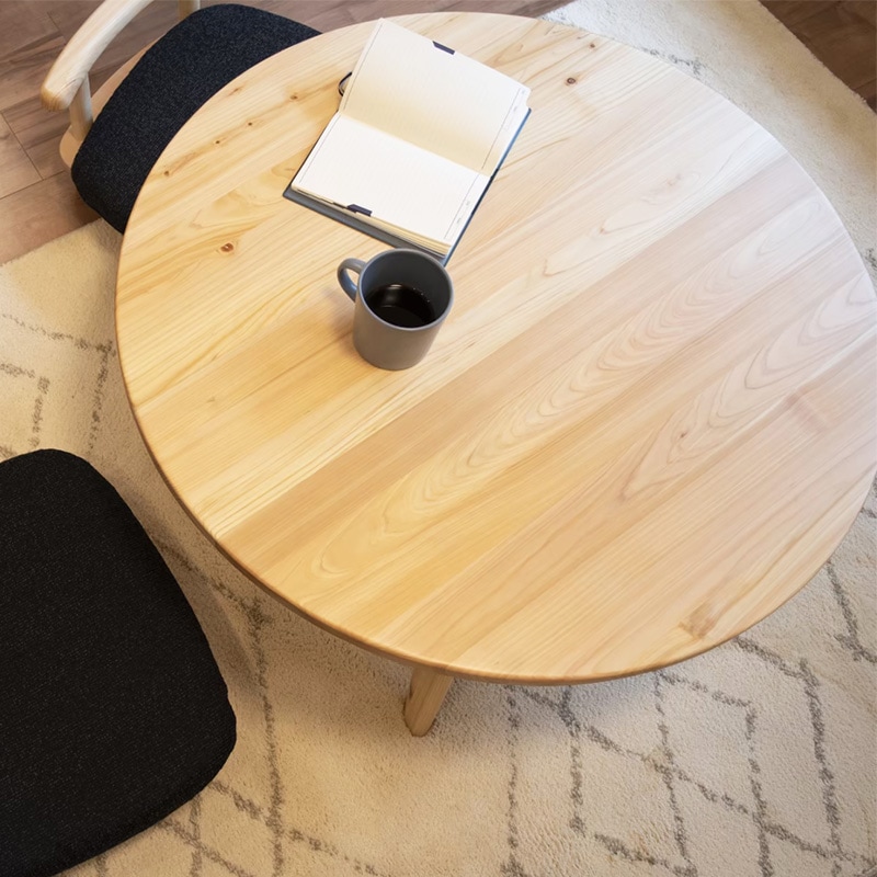 子供にやさしいローテーブル 保育園にも納品実績あり。丸テーブル