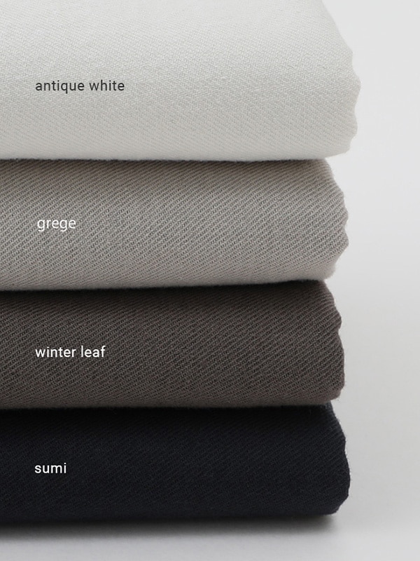 evam eva｜cotton wool band collar shirt [men's]｜men's