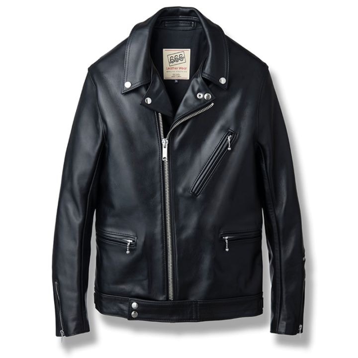 LJM-8TF タイトフィットフロントフラップ ライダースジャケット｜『666