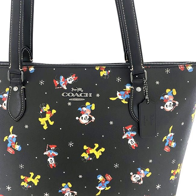 コーチ トートバッグ ブラック ウィズ ホリデー CM189 未使用 美品