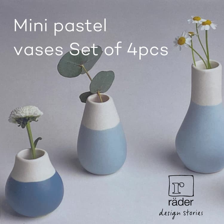 フラワーベース Mini Pastel Vases Set Of 4pcs ミニパステルベース