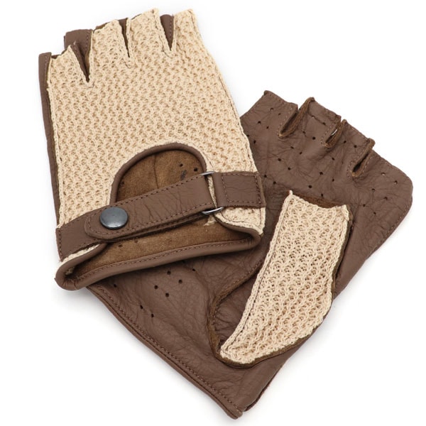 レザードライビンググローブ(ブラウン)（9サイズ）｜ラテン車の雑貨と