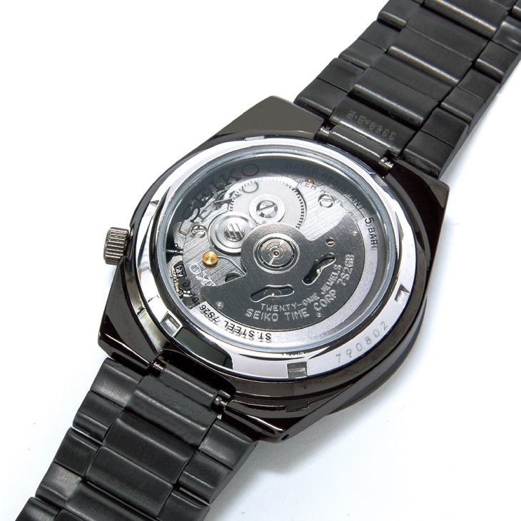 SEIKO セイコー5 自動巻き腕時計 黒い稲妻 SZEN008｜ファミリー