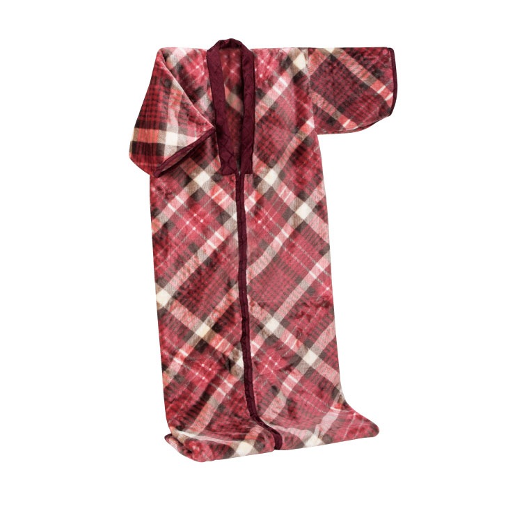 ニューマイヤー毛布かいまき チェック柄｜ファミリー・ライフ公式通販