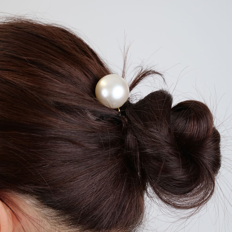 パール スパイラル スクリューピンM (クリーム/ゴールド) | フランス