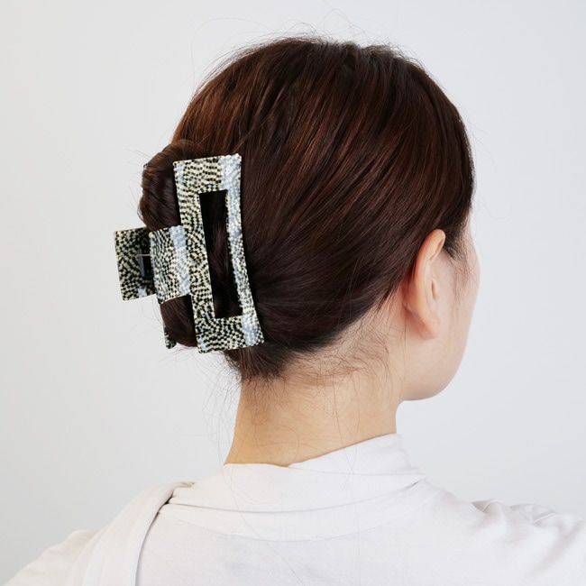 ラージ カットアウト レクタングル ジョー （オペラシルバー