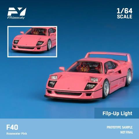新品 FY64080 Finclassically 1/64 F40 Rosewater Pink, Boost Gear