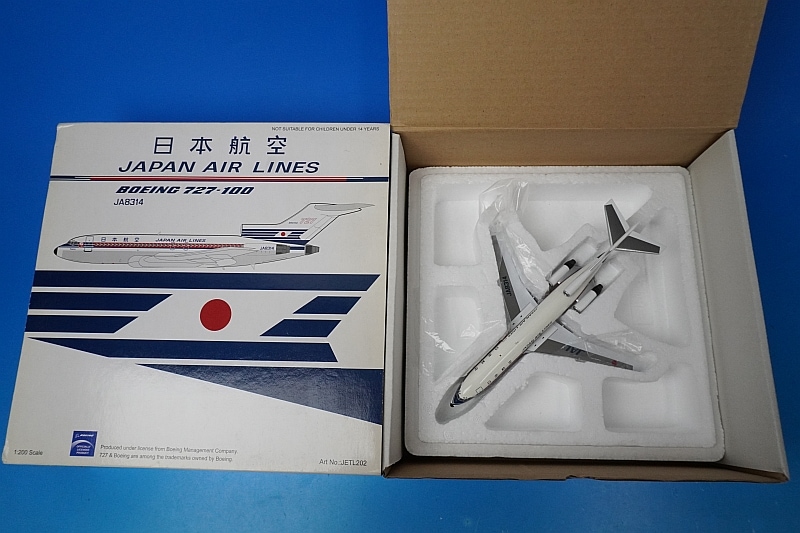 1/200 B727-100 JAL 旧鶴丸塗装 天竜 JA8314 [JETL202］ Jet-x/中古