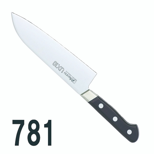 庖丁各種｜ミソノUX10 三徳庖丁（両刃）781｜藤田道具