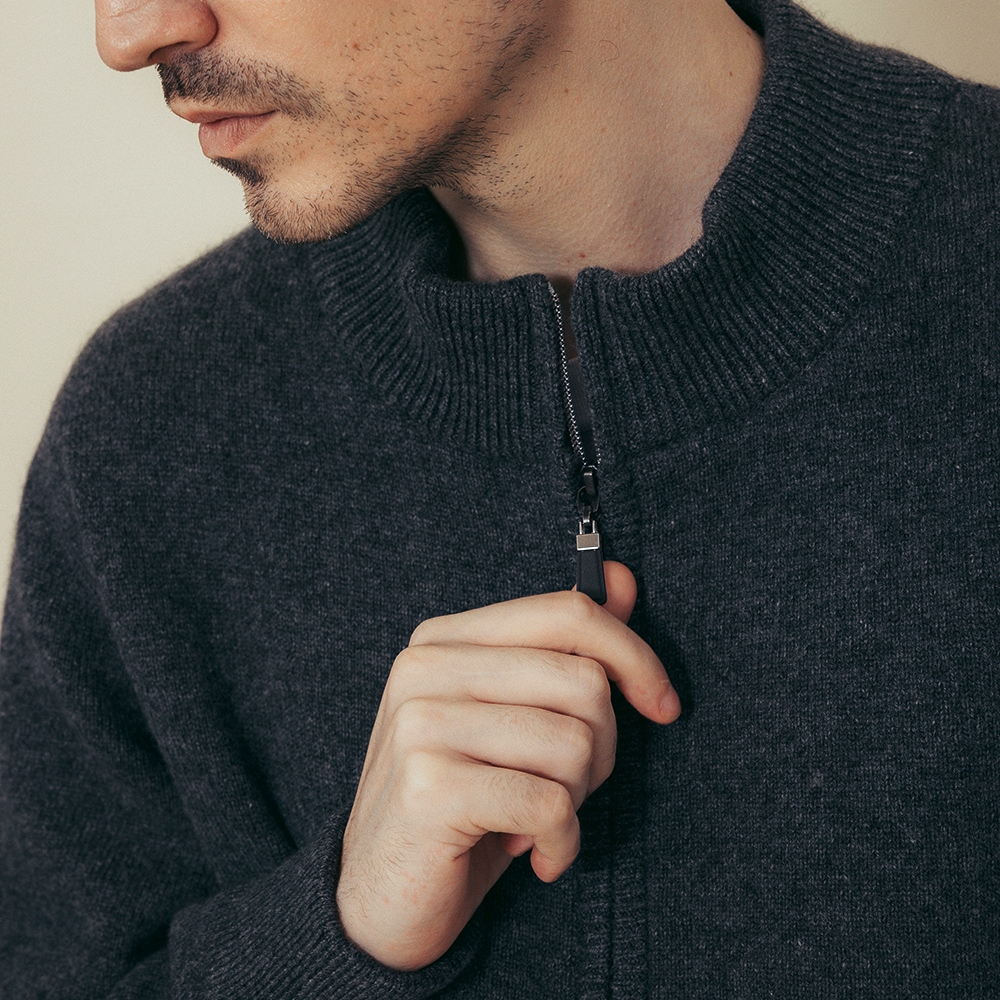 カシミヤ100％ ジップアップ | Material,Cashmere | FUKAKINET
