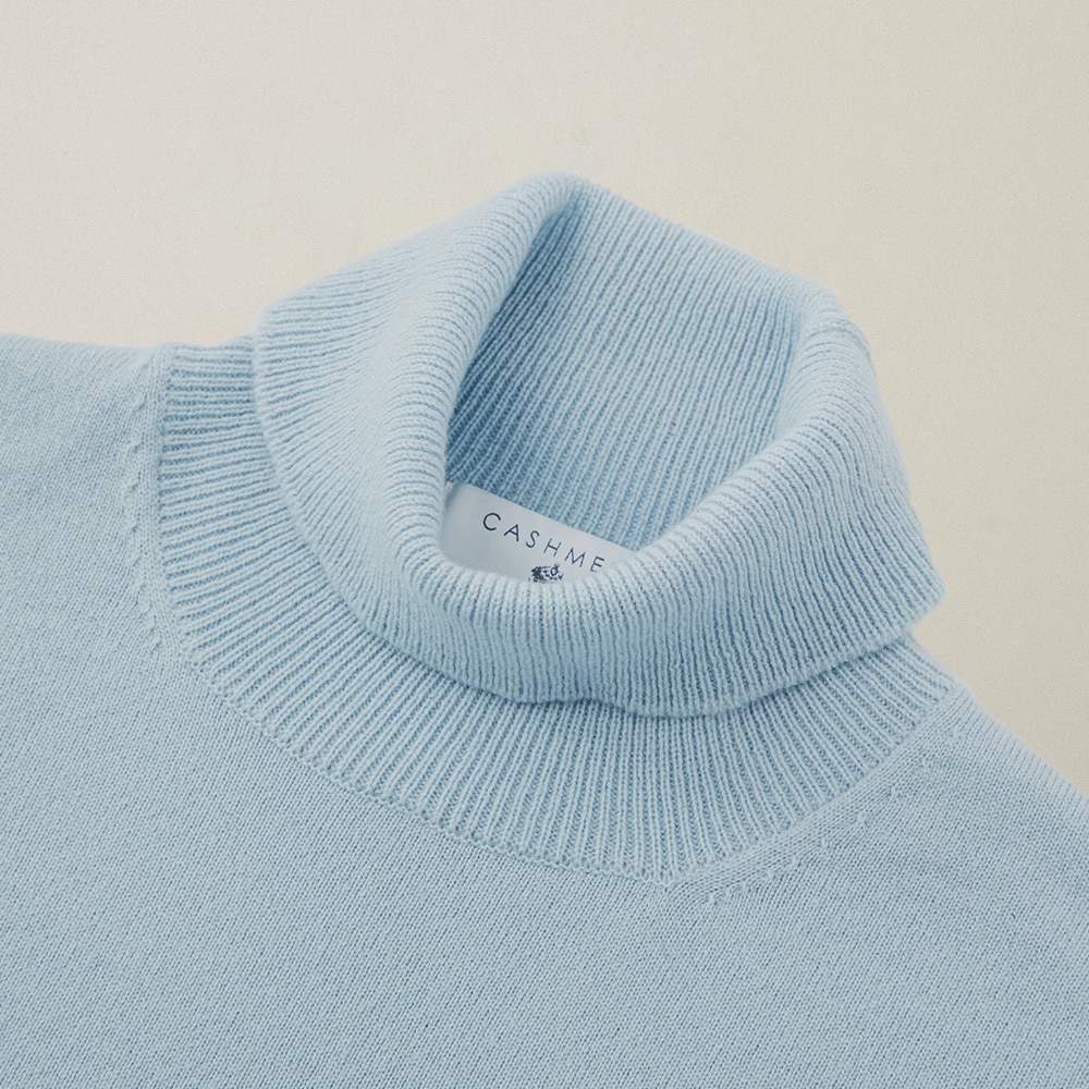 カシミヤ100％ オフタートルネック | Material,Cashmere | FUKAKINET