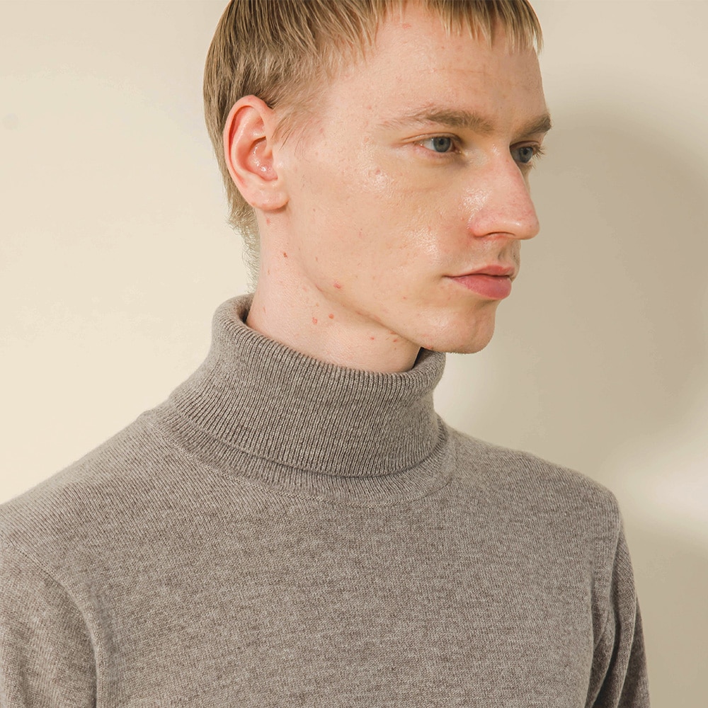 カシミヤ100％ タートルネック | Men's Knit | FUKAKINET