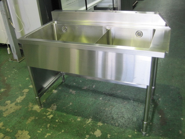 W590xD750xH850mm】【業務用】【未使用新古品】 1槽シンク C8333