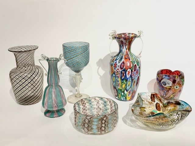 MURANO ムラーノガラス イタリア製 エナメル彩 ガラス デキャンタ 珍品