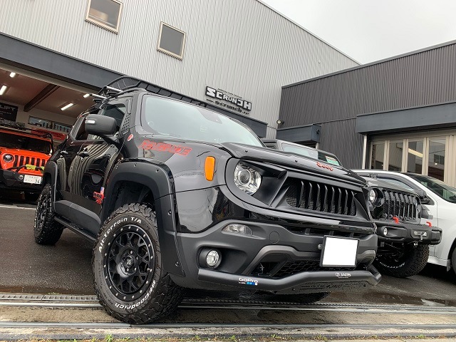 15－18y ジープ レネゲード BADフェイス フロントグリル 【未塗装品