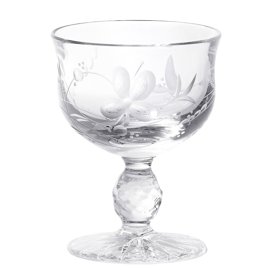 マイセンクリスタル マイセンフラワー シャンパングラス MFW/07/CT