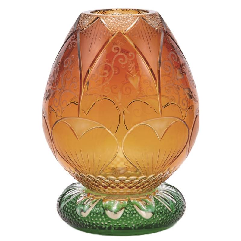 マイセンクリスタル 色被せ花瓶「蓮の花」 LOT/80357F/36AB | マイセン