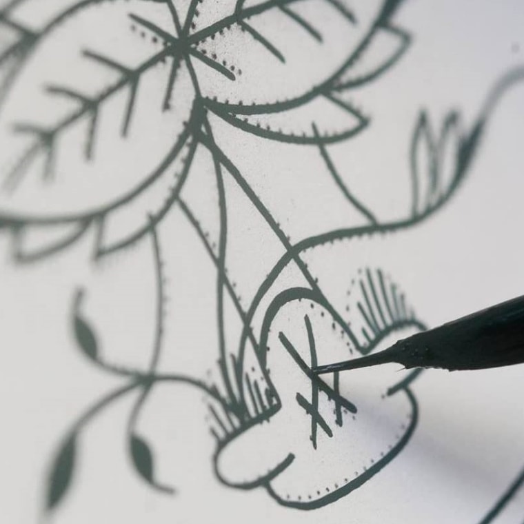 マイセン ブルーオニオン リーフディッシュ 10cm 800101/00206