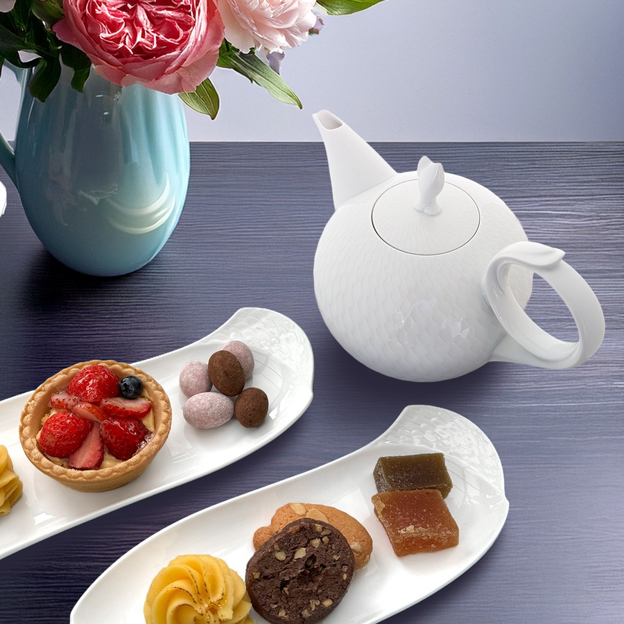 マイセン 波の戯れ ホワイト ティーポット 000000/29727 | 波の戯れ