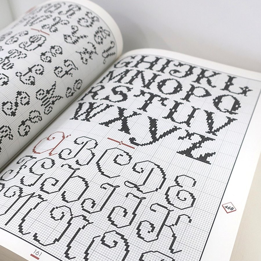 廃番・販売終了]313-3715 クロスステッチバイブル アルファベット図案