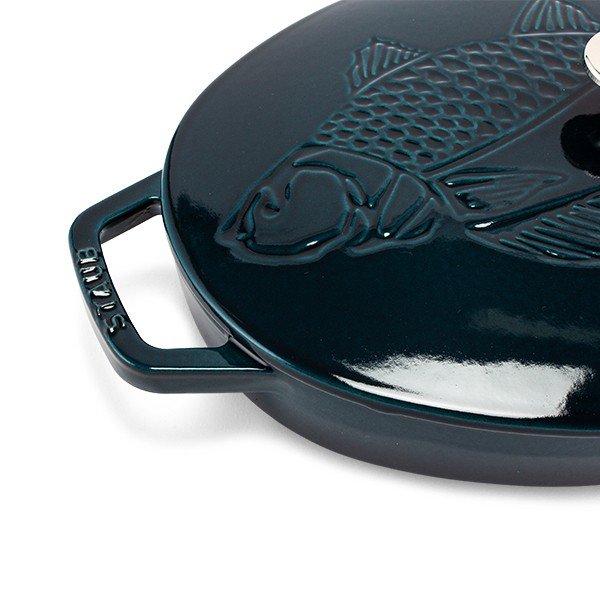ストウブ Staub オーバルホットプレート 32cm フィッシュシグネチャー