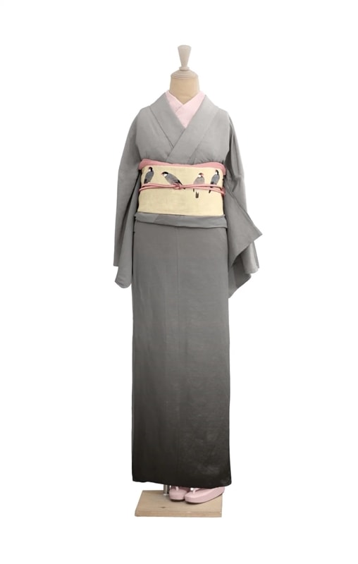 ウール(単衣)着物（葡萄（シロ）） SAK-WKM20181117 | さく研究所