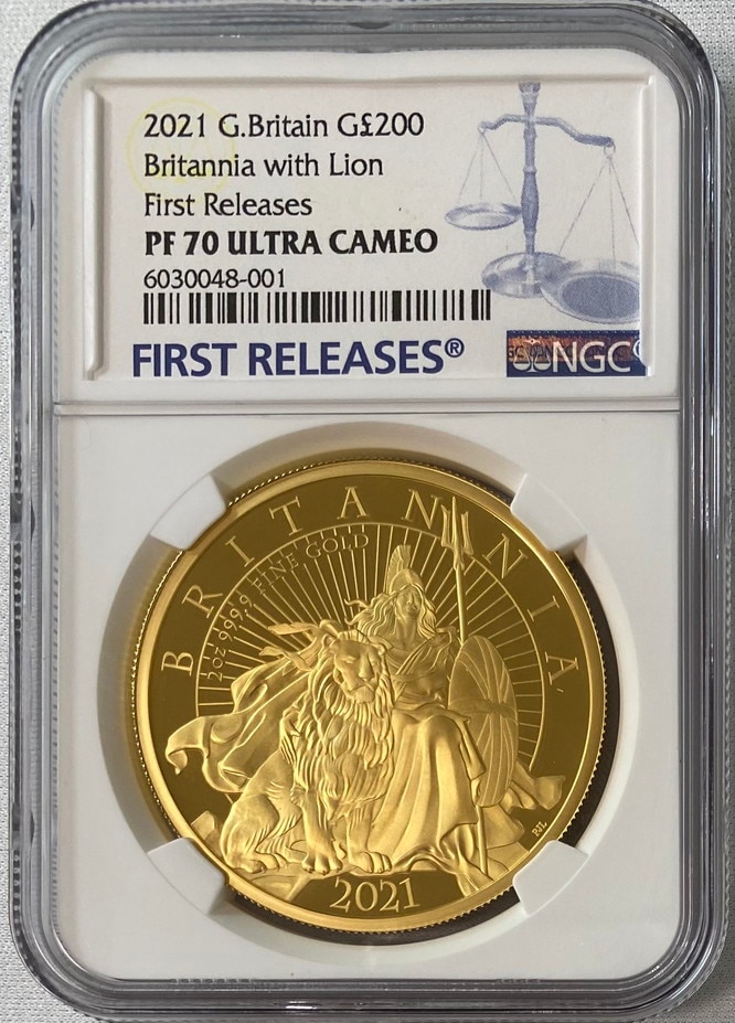 超特価】グレートブリテン 2021年 エリザベス2世 純金2オンス 200