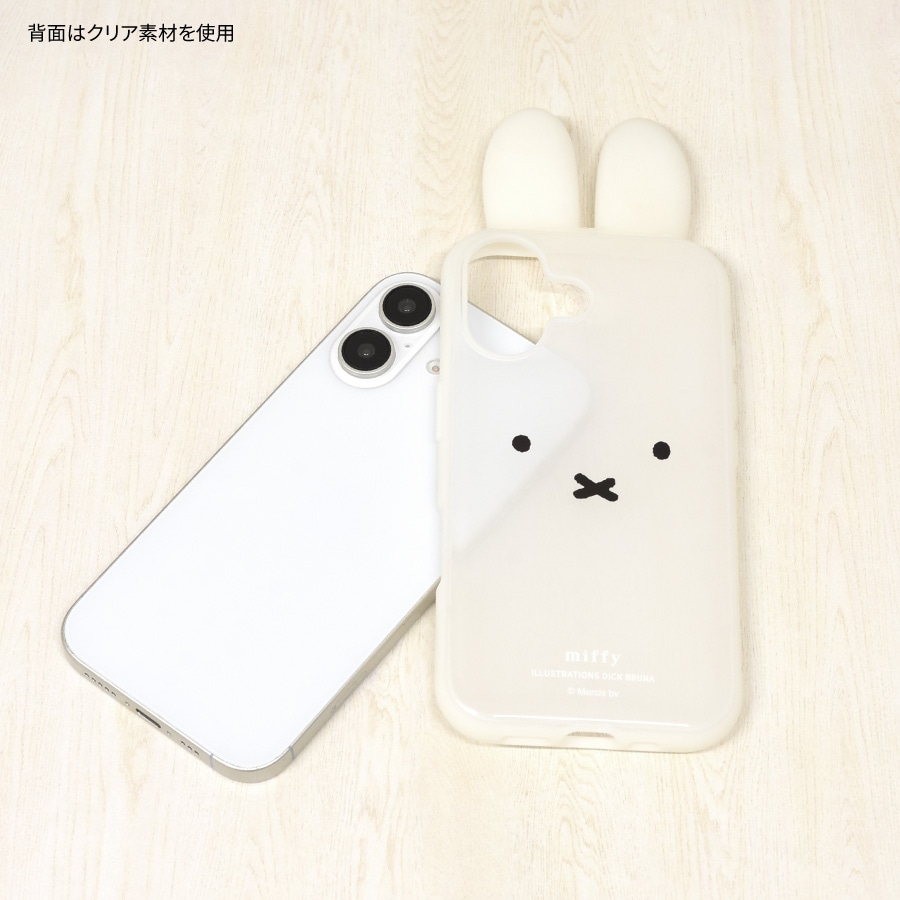 ミッフィー フレーム IIIIfit Clear iPhone16 対応 ケース | ま行