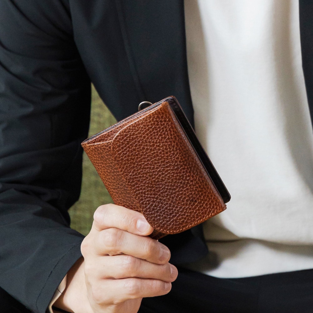 名入れ無料] アルチェレザー マネースルー 二つ折り財布 二つ折り 本革