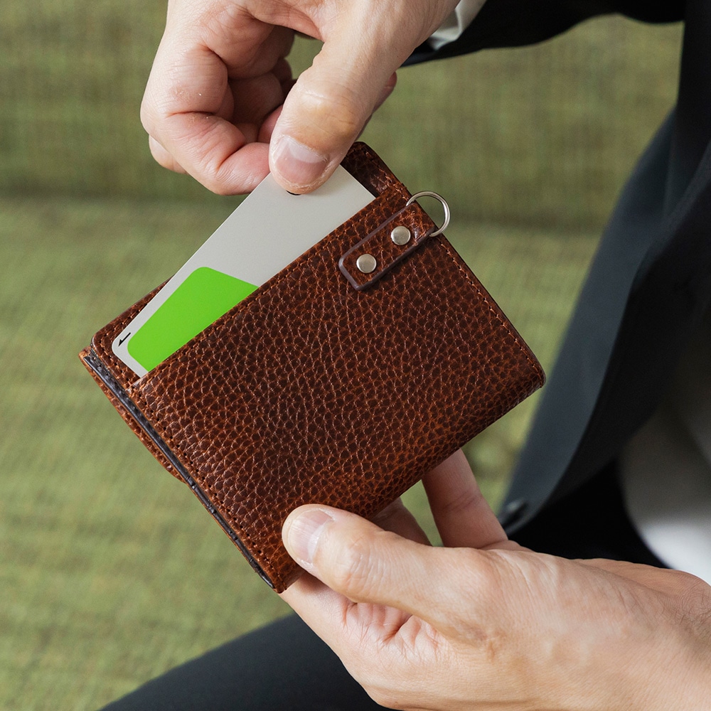 名入れ無料] アルチェレザー マネースルー 二つ折り財布 二つ折り 本革