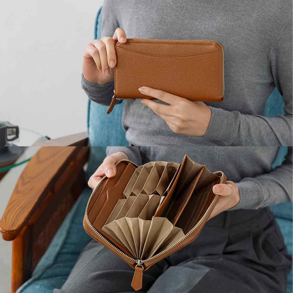 名入れ無料］長財布 ギャルソン長財布 ロングウォレット 小銭が分け