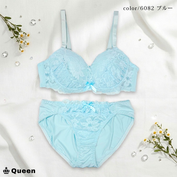 ソフトワイヤーブラジャー＆ショーツセット（Gカップ・アンダー70/75