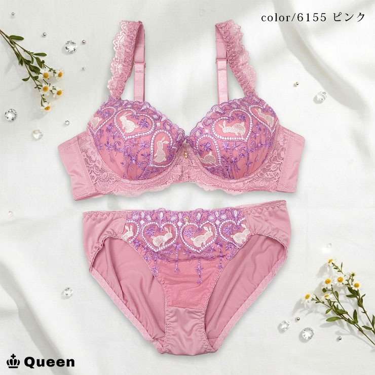 ソフトワイヤーブラジャー＆ショーツセット（Iカップ・アンダー70/75