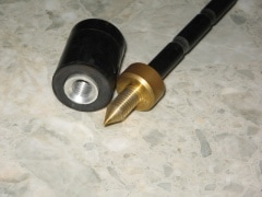 コントラバスエンドピン　試作品Bタイプ 33cm 楽天市場】エンドピン コントラバス ベース 楽器 ソロ プロ 「シングル