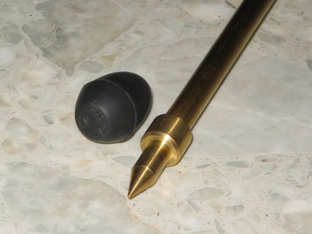 チェロ エンドピン 見附 チタン 直径10mm チェロエンドピン <BR>チタン（10ミリ）